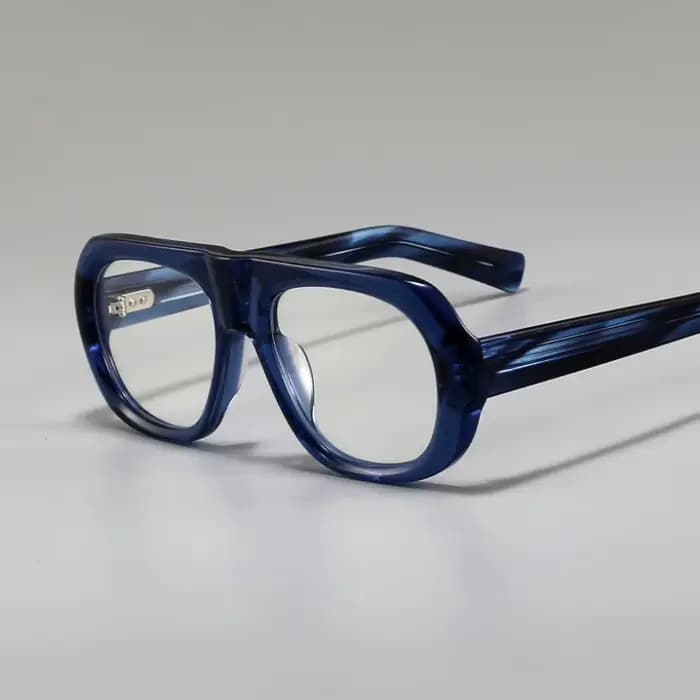 Monture de lunettes épaisse en acétate pour hommes et femmes