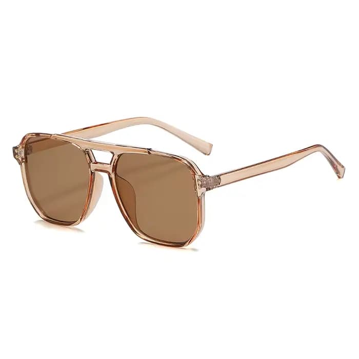 Randonnée classique surdimensionné pilote Anti lumière lunettes femmes Vintage Double pont grand ovale soleil nuances