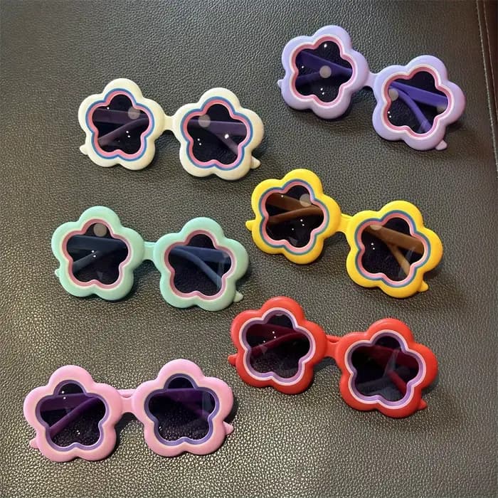 Lunettes de soleil pour enfants en forme de tournesol