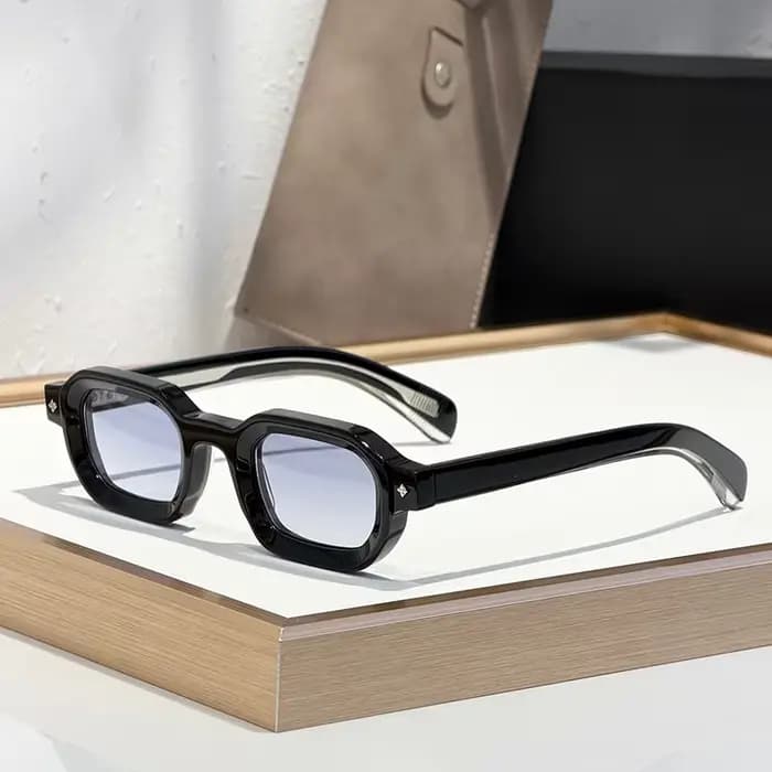 LA VEGA Lunettes de soleil carrées de luxe originales pour hommes