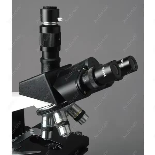 Microscope trinoculaire vétérinaire de laboratoire clinique 40X-2000X, fournitures AmScope 40X-2000X, Microscope trinoculaire vétérinaire de laboratoire clinique
