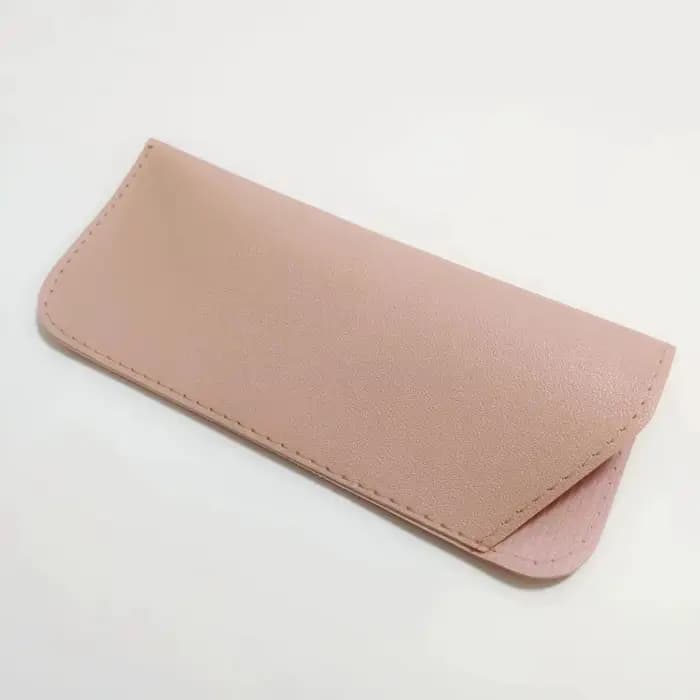 1pc sac à lunettes souple mode PU cuir