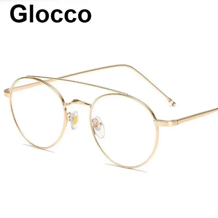Lunettes rondes en métal pour femmes
