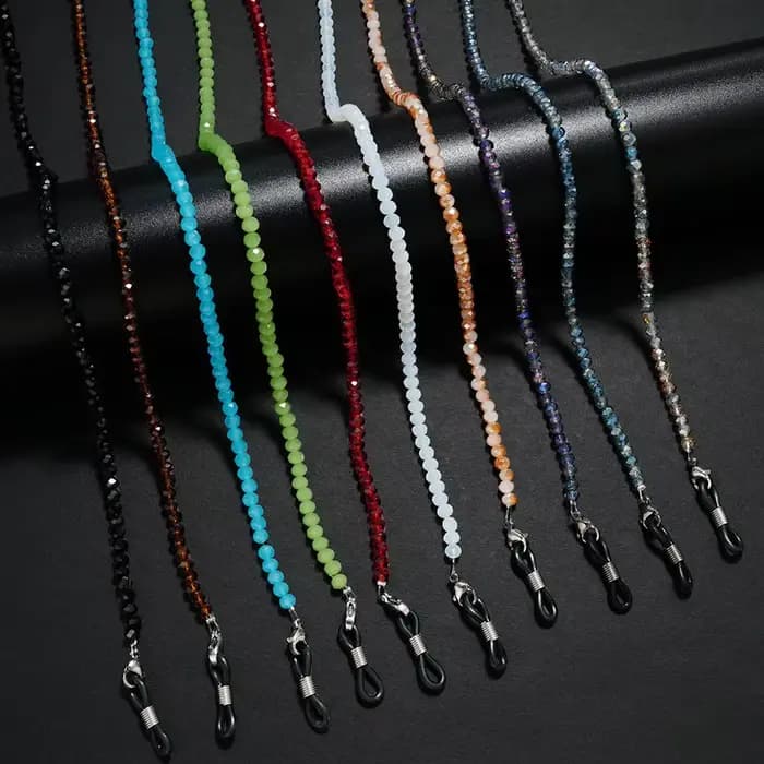 Chaîne de lunettes en cristal pour femmes