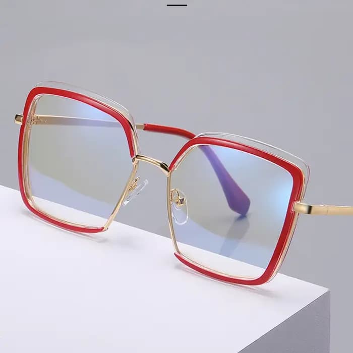 Lunettes d'ordinateur carrées léopard