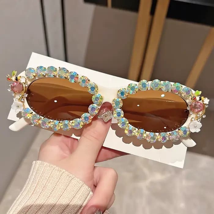 Lunettes de soleil ovales unisexes élégantes