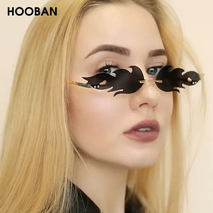 Lunettes de soleil flamme de feu pour femmes et hommes