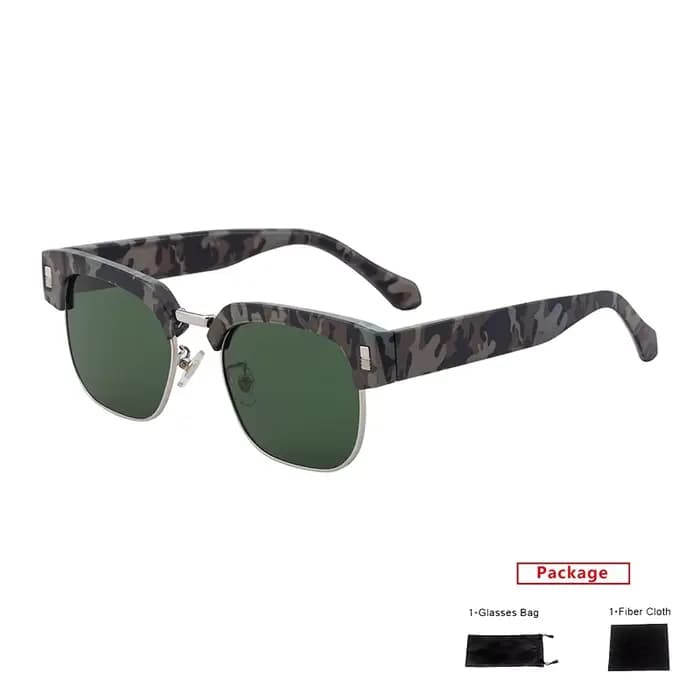 Mimiyou carré Rivet lunettes de soleil hommes haute qualité Punk