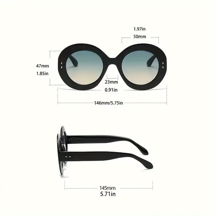 Lunettes de soleil rondes classiques pour femmes