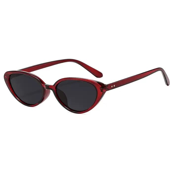 Lunettes de soleil œil de chat marron tendance pour femme