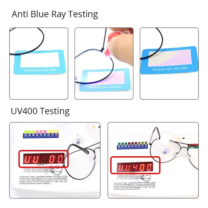 Anti Blue Light Glasses For Computer Women Men Oval Round Spectacle Frame Clear Lens UV400