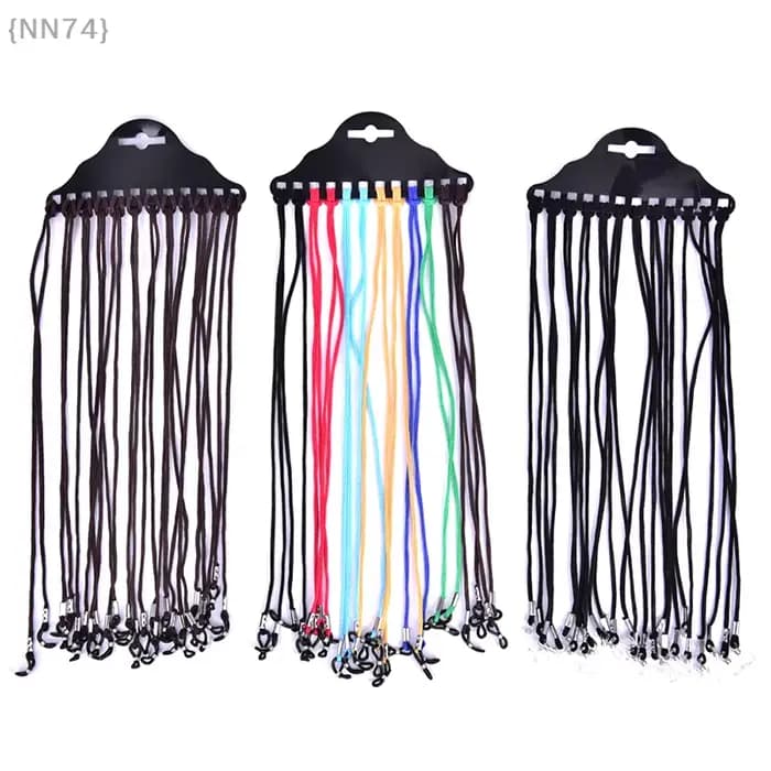 12 pièces/ensemble sangle de cou de lunettes de soleil – cordon de chaîne