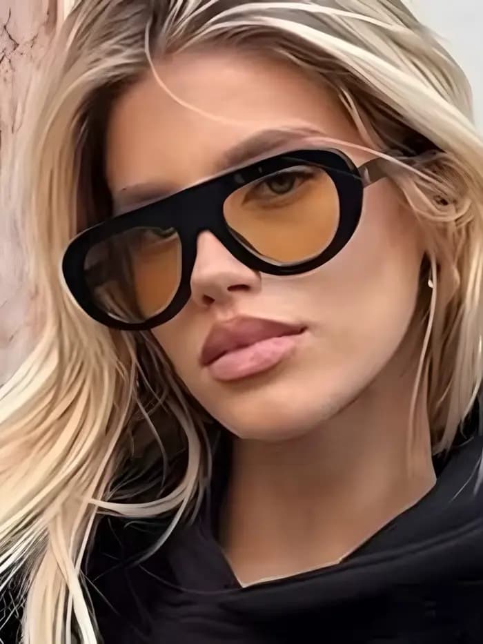 Lunettes de soleil rondes rétro Y2K