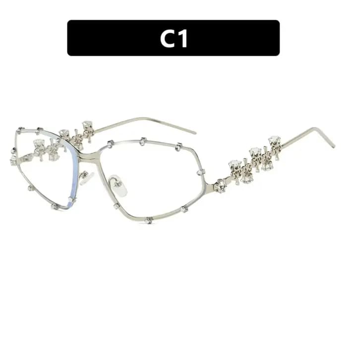 Lunettes à strass pour femmes et hommes