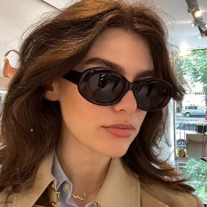 Vintage petites lunettes De soleil ovales femmes marque De luxe concepteur noir femme