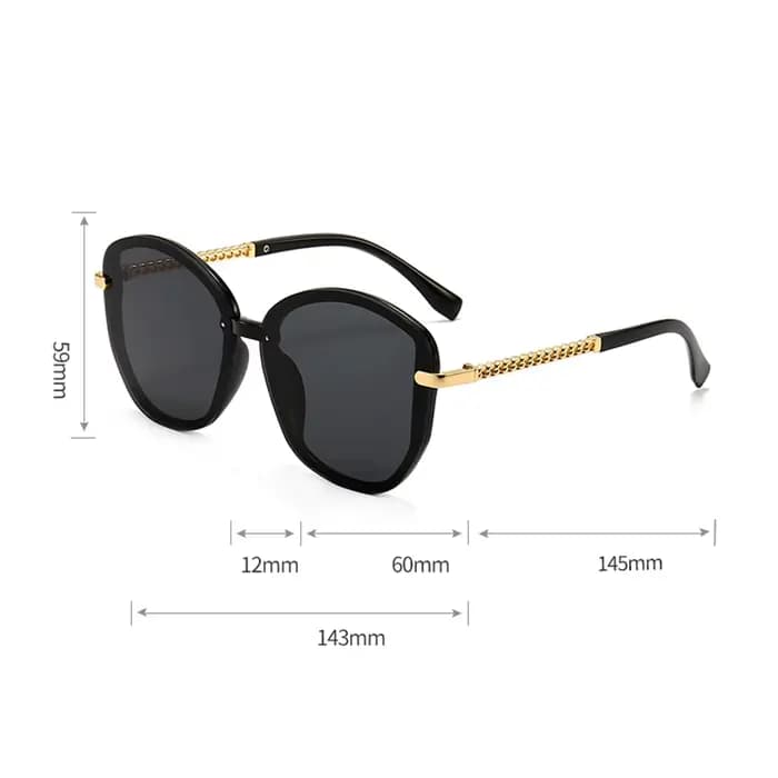 1 paire de lunettes de mode pour femmes