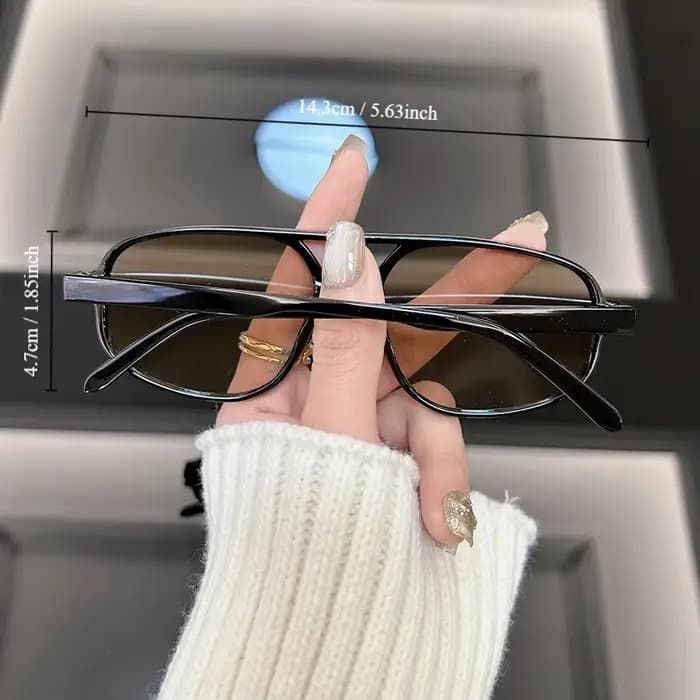 Lunettes de soleil carrées rétro classiques pour hommes et femmes