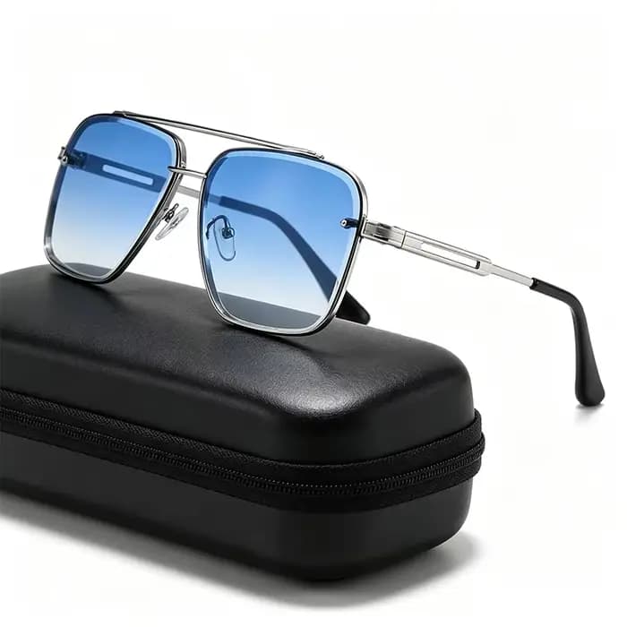 Lunettes de soleil carrées Vintage pour hommes et femmes