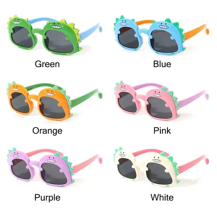 Lunettes de soleil drôles et mignonnes en forme de dinosaure