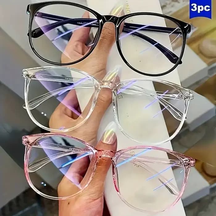 Lot de 2/3/4 lunettes de mode à verres transparents