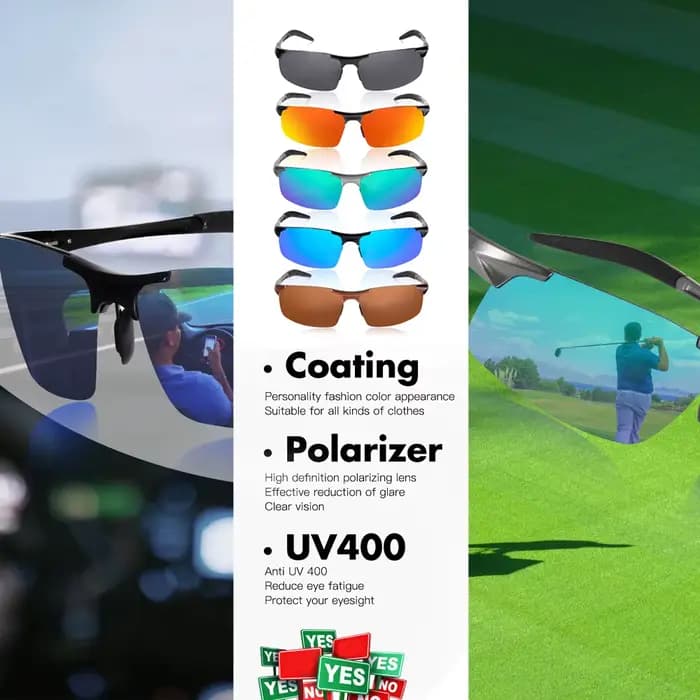 Lunettes de pêche polarisées HD pour hommes et femmes
