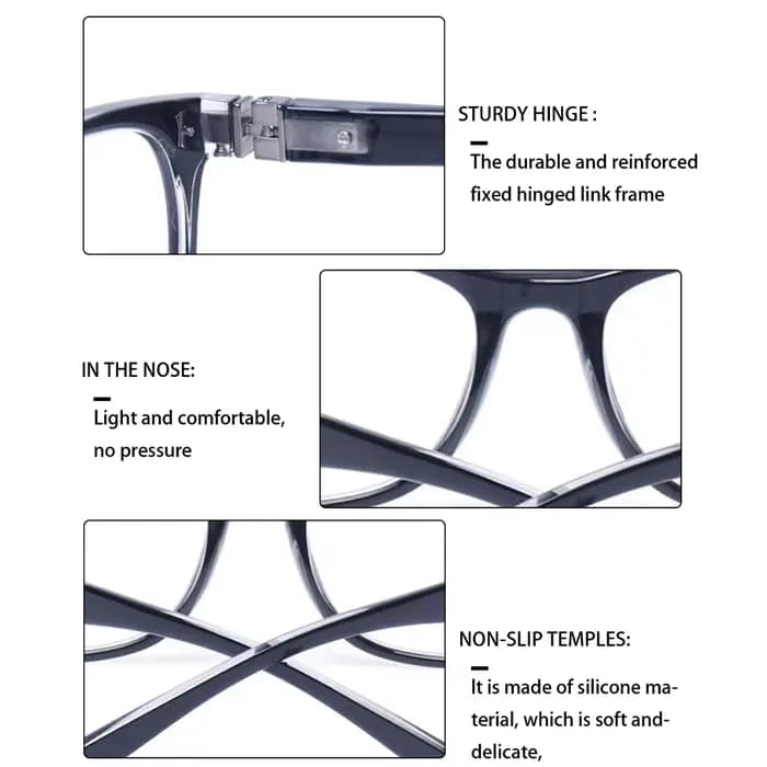 Boncamor lunettes de lecture pour hommes et femmes Anti-lumière bleue charnière à ressort Anti-fatigue