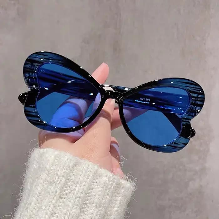 Nouveauté Vintage papillon lunettes De soleil femmes hommes