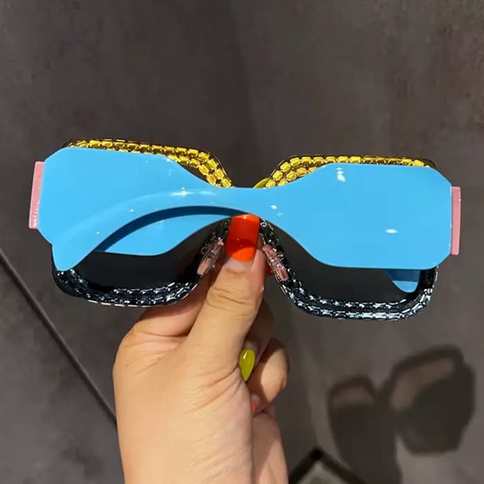 Lunettes De soleil surdimensionnées pour femmes marque concepteur grand cadre Punk
