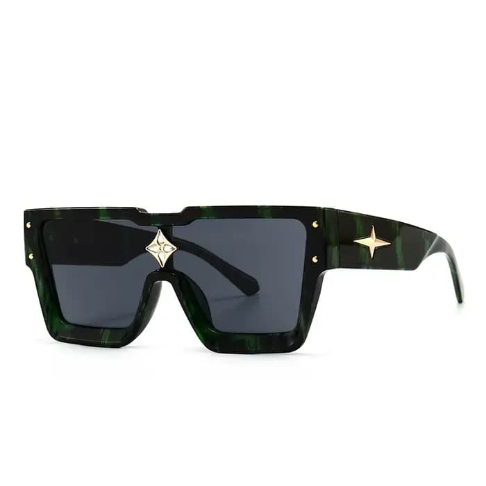 Marque de luxe Designer carré lunettes de soleil hommes femmes mode Vintage grand cadre Rivet voyage conduite Cool