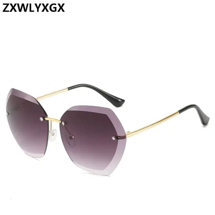 Lunettes de soleil pilote sans bords pour femmes et hommes
