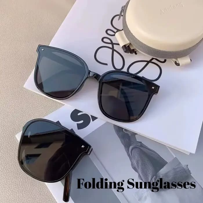 Lunettes de soleil pliantes avec étui