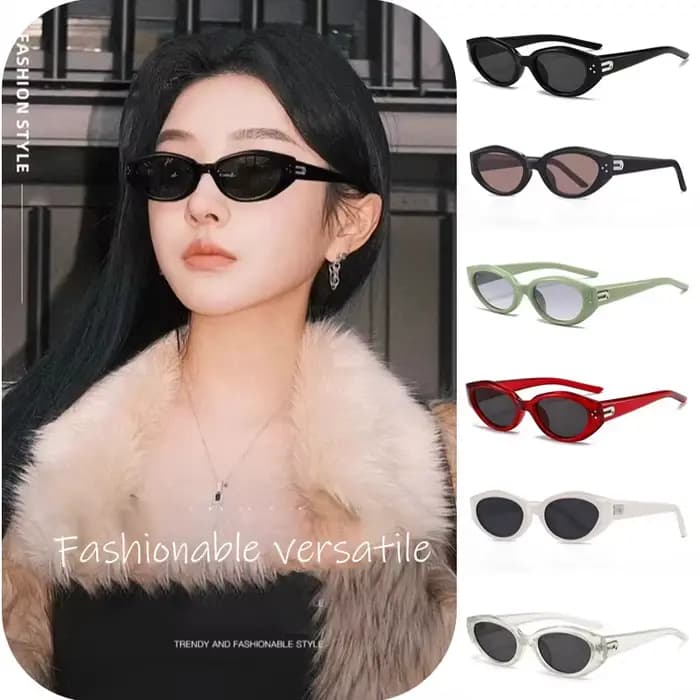 Gm Lunettes de soleil polarisées œil de chat pour femme