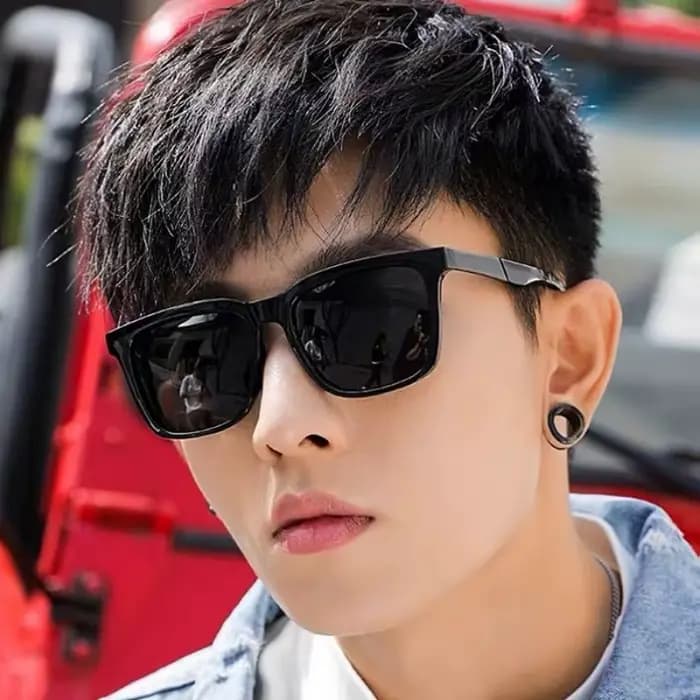 Lunettes de soleil rétro coréennes pour hommes