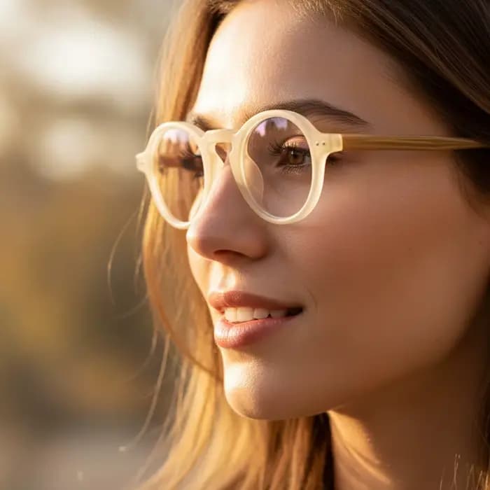 HBK Vintage rond hommes petites lunettes cadre de haute qualité marque Design Anti lumière bleue