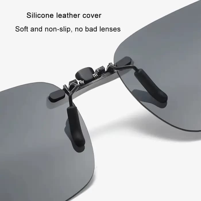Lunettes de soleil à clipser sans monture