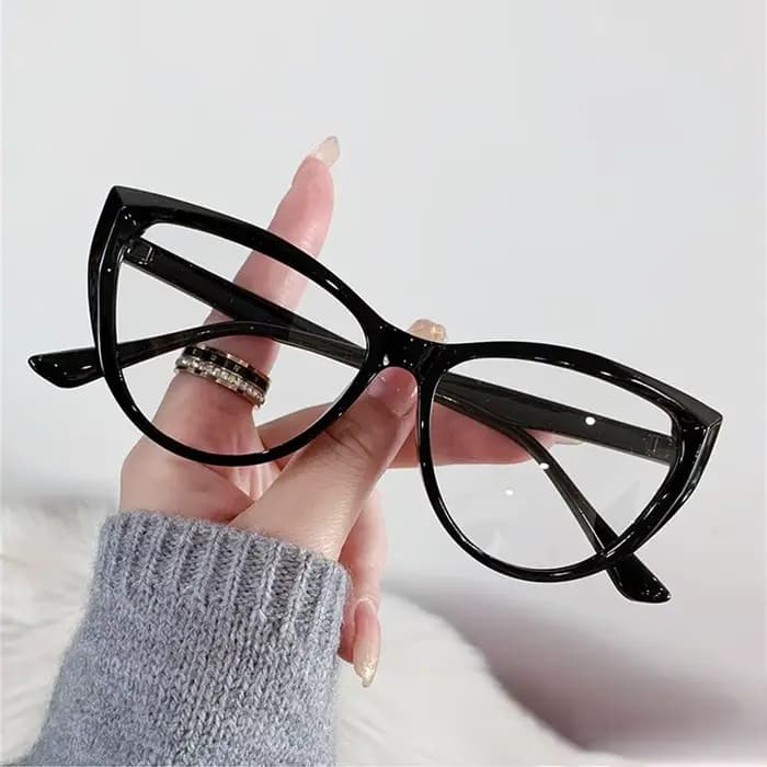 Mode cadre Transparent Anti-UV rayons bleus lunettes PC Ultra-léger ordinateur