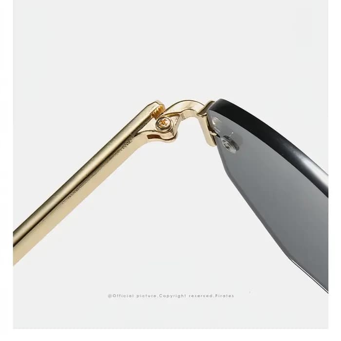 Lunettes de soleil tendance sans cadre polygonales à la mode et uniques pour hommes et femmes