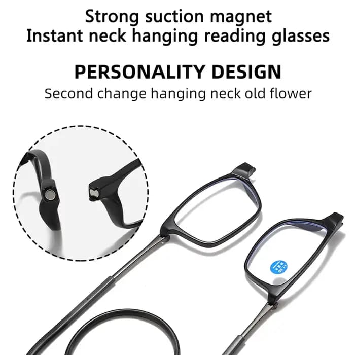 Lunettes de lecture magnétiques portables pour hommes et femmes