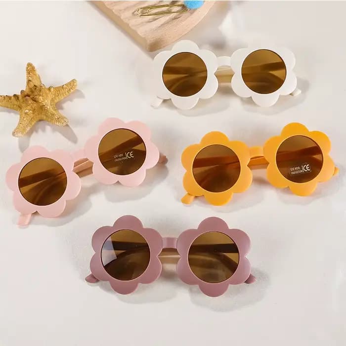 Nouveau soleil fleur enfants lunettes