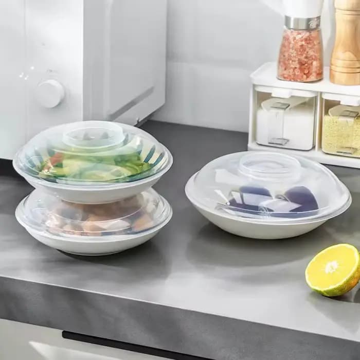 Couvercle anti-éclaboussures transparent pour micro-ondes, résistant à la chaleur, protection contre les éclaboussures, plaque de four, couvercle de poêle