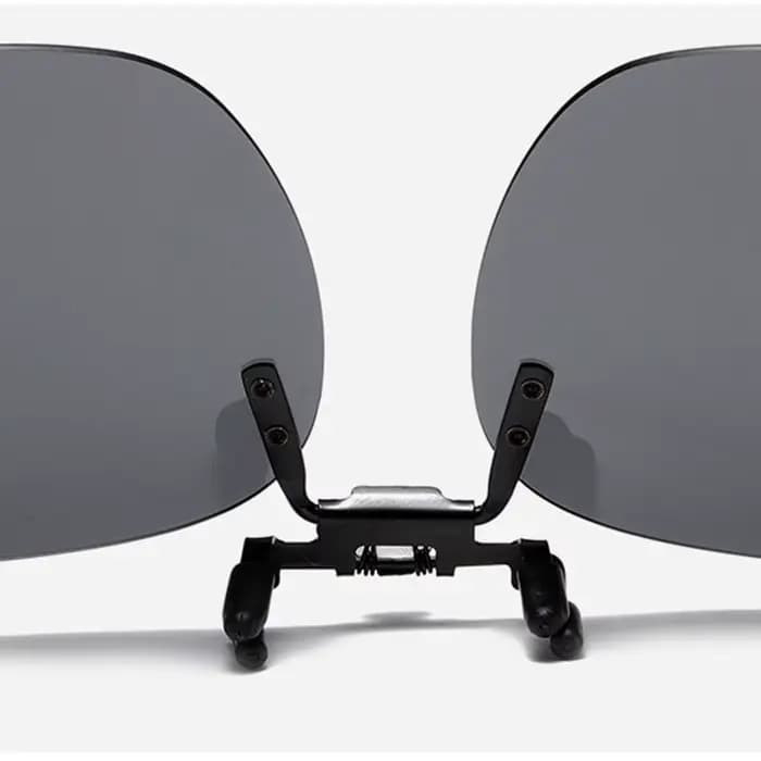 Lunettes de soleil à clipser de forme carrée