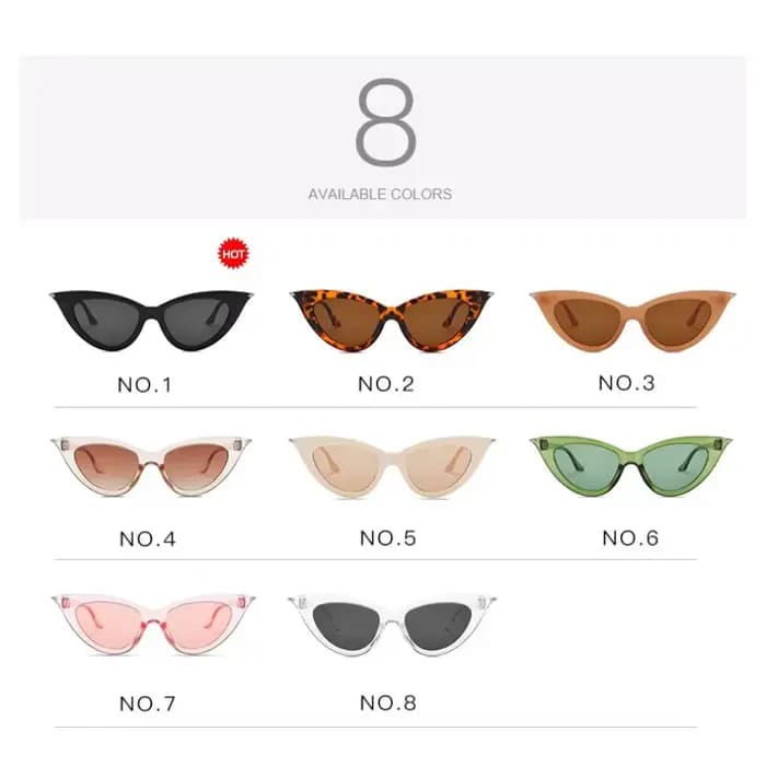 Samjune – lunettes de soleil Vintage œil de chat pour femmes