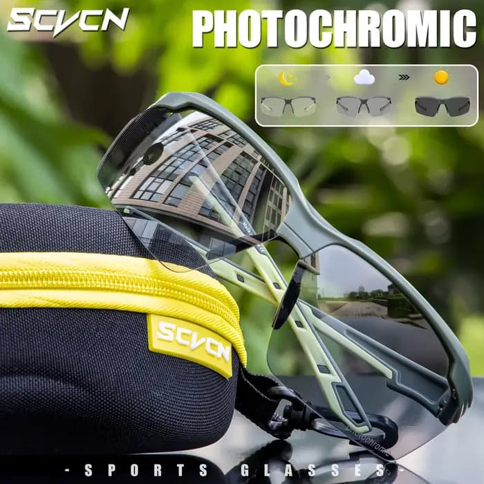 SCVCN lunettes de cyclisme photochromiques hommes vtt