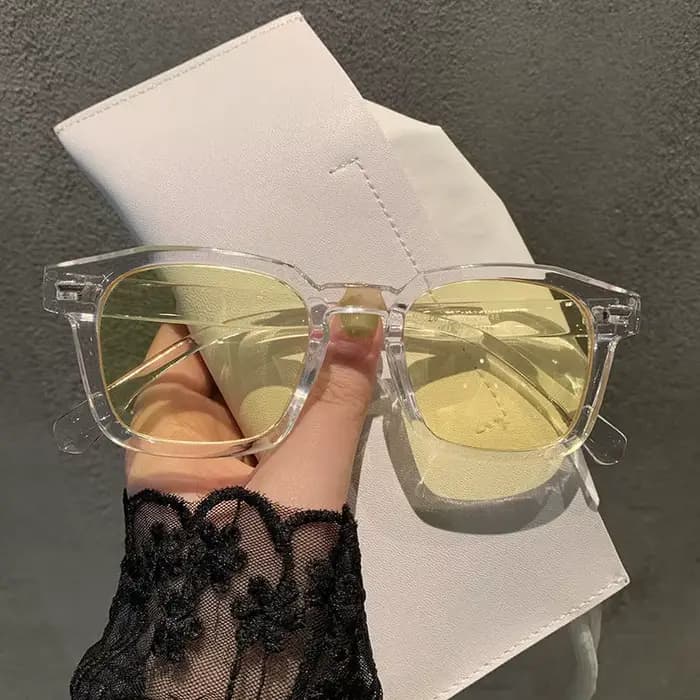 Nouveau unisexe Rectangle Vintage lunettes de soleil 2023 Design de mode rétro