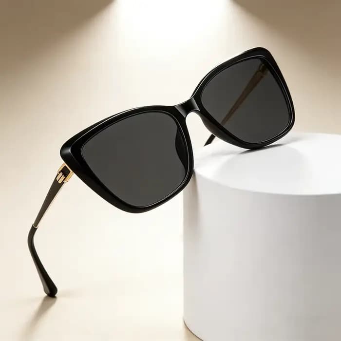 MEYETS mode personnalisé papillon grand cadre conception UV400 lunettes de soleil femme personnalisable Prescription