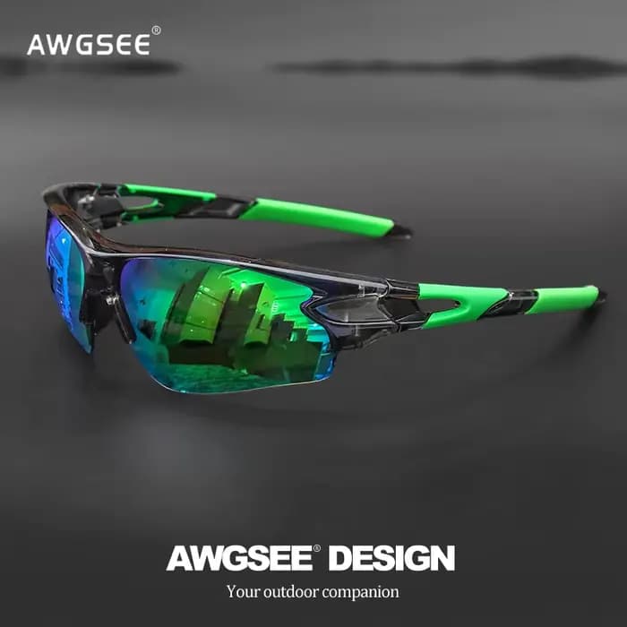Lunettes de soleil de sport pour hommes et femmes – Protection UV400 semi-sans monture pour baseball
