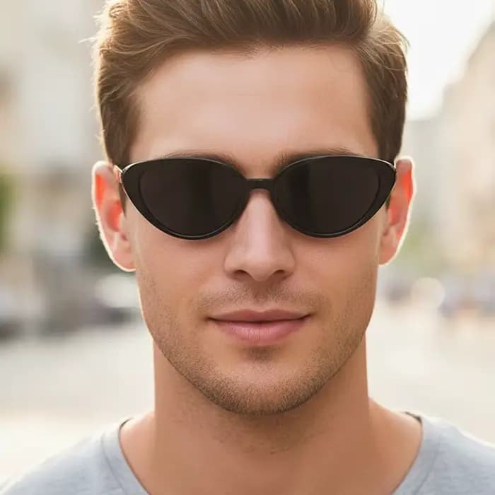 Lunettes de soleil rouge bordeaux pour femmes