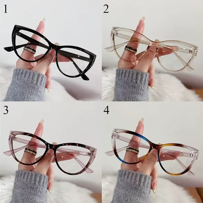 Mode cadre Transparent Anti-UV rayons bleus lunettes PC Ultra-léger ordinateur