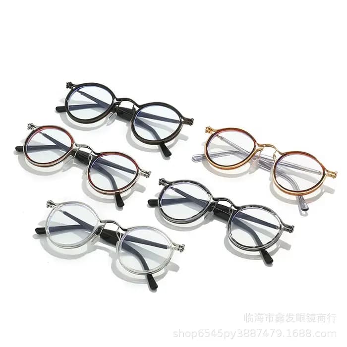 Lunettes rétro rondes anti-lumière bleue