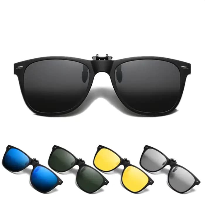 Lunettes de soleil polarisées à Clip rabattable